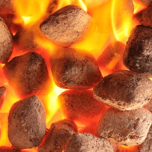 Mother City Firewood's Premium Namibian Hardwood Briquettes for sale Burning Red Hot near Cape Town